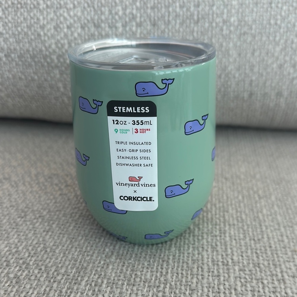 BNNW Vineyard Vines x Corkcicle Stemless Tumbler